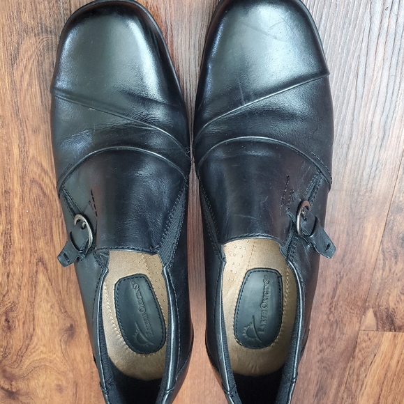 Earth Origins Shoes - Earth Origins Shoes Womens 11M Mclean Clog Booties Brown Slip On Casual Leather